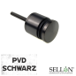 Preview: Edelstahl Punkthalter Ø50 PVD Schwarz V2A 8-17,52 Verbinder Flexibel Glas BLACK